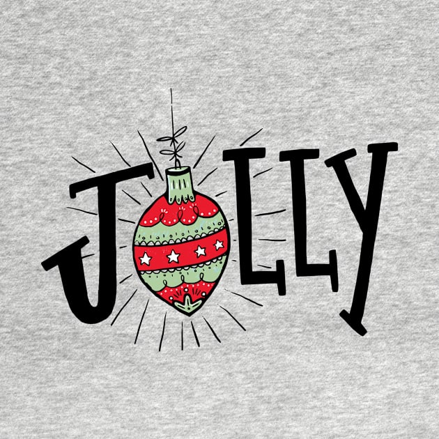 Holly Jolly, Christmas, Ornaments by xcsdesign